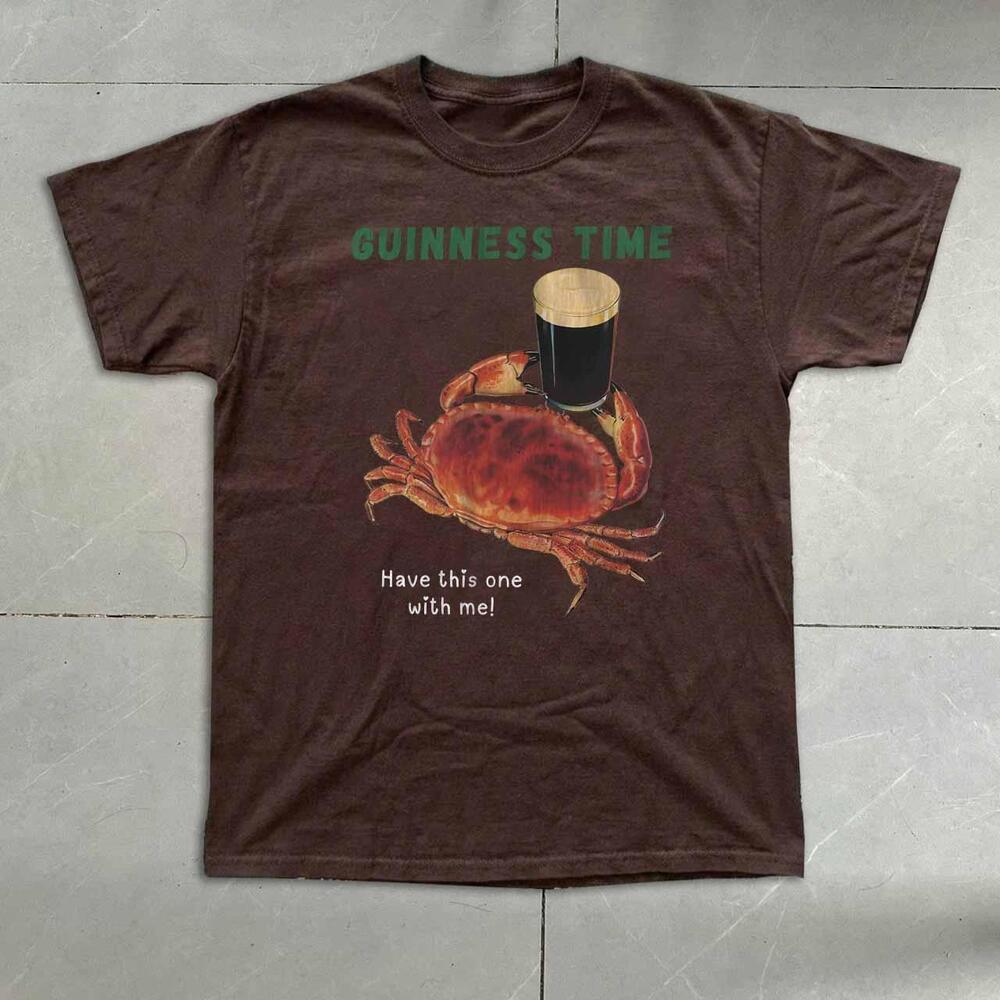 Guinness Crab Dark Chocolate Graphic T Shirt